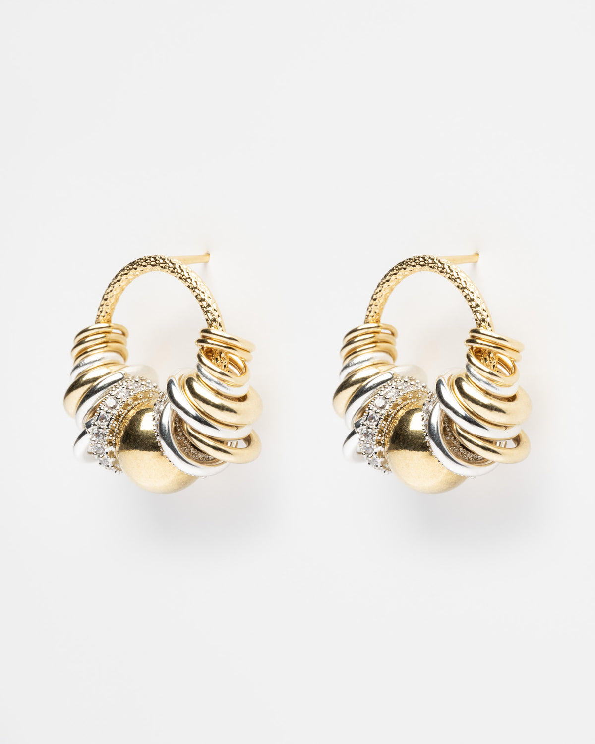 Bubble Klik Shiny Earrings