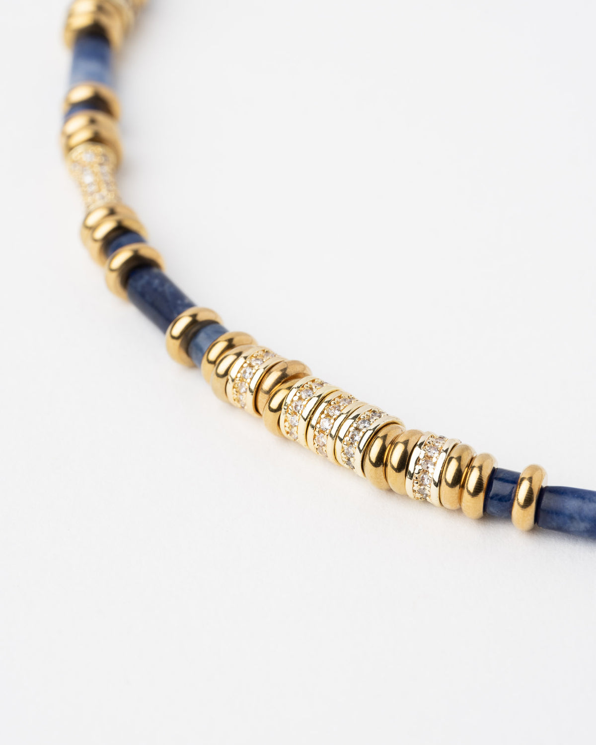 Collar Yara Shiny Azul