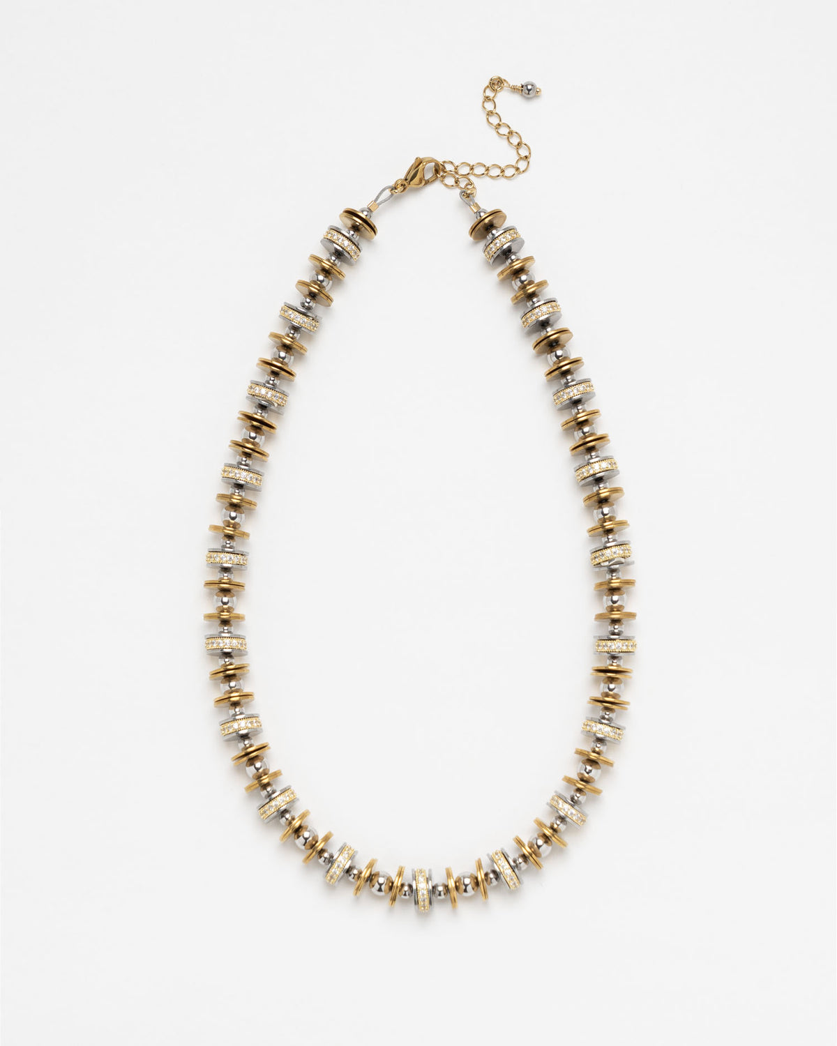 Collier Helios Or & Argent