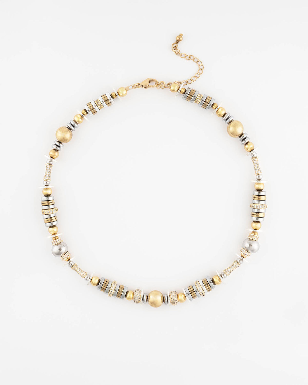 Collar Nefertiti Oro y Plata