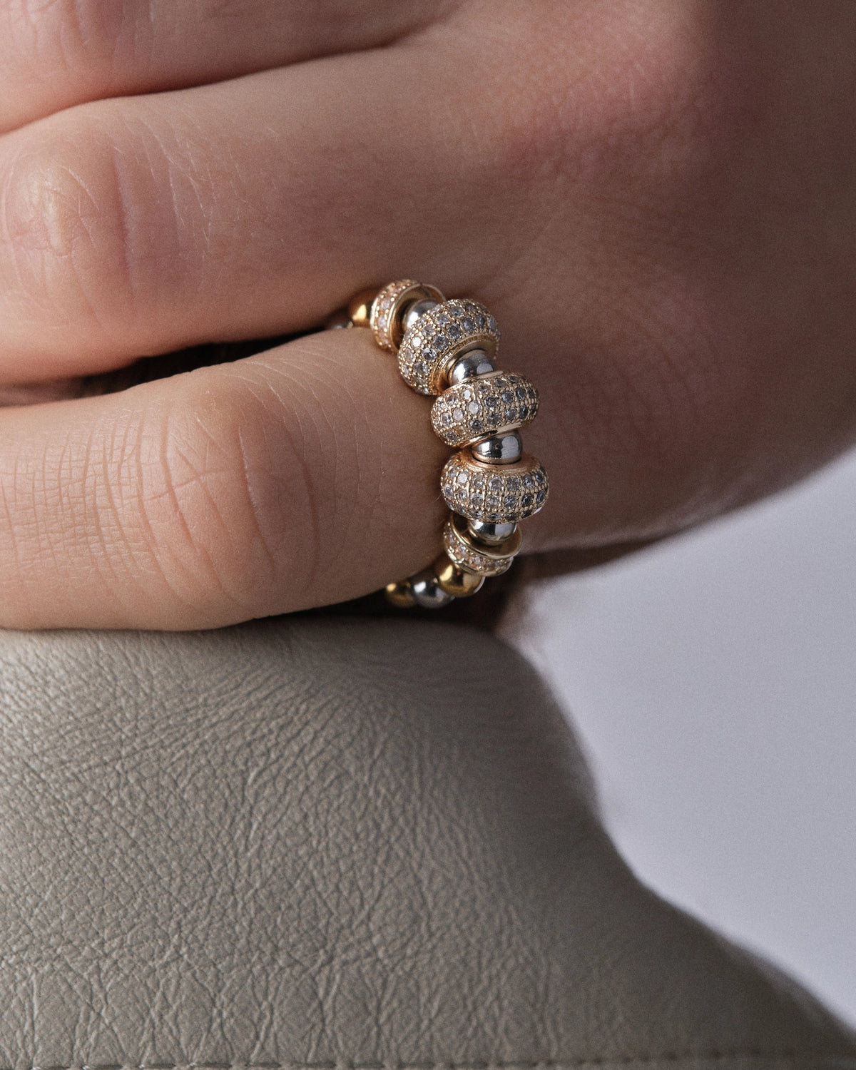 Triple Gold Nefertiti Ring