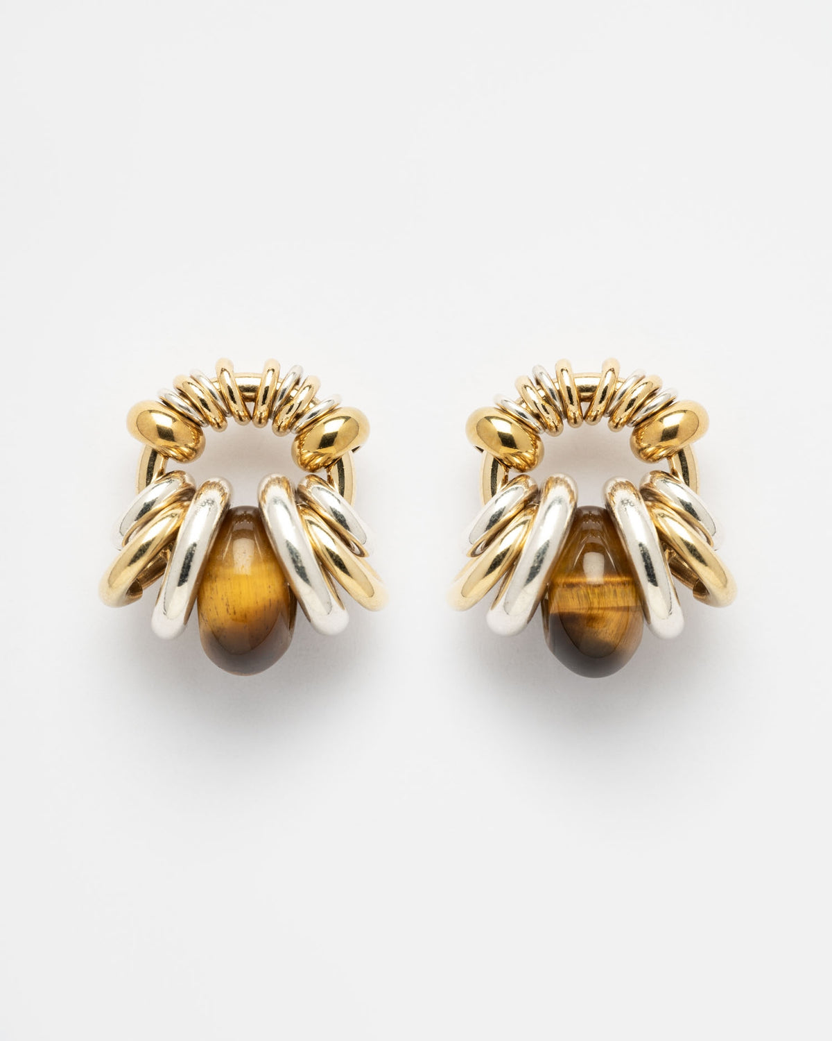 Boucle d'oreilles Donut Uni Camel