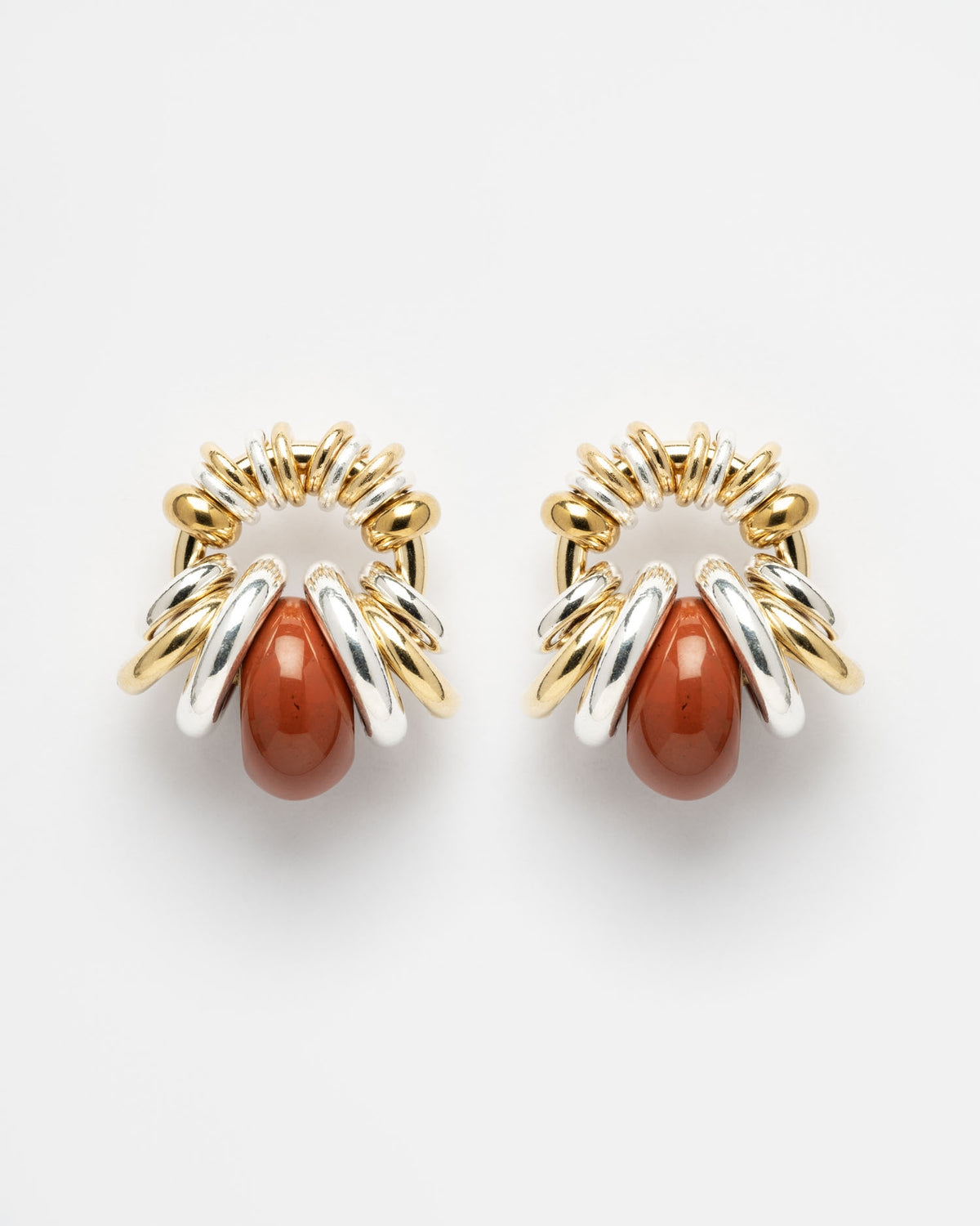 Boucles d'oreilles Donut Uni Ambre