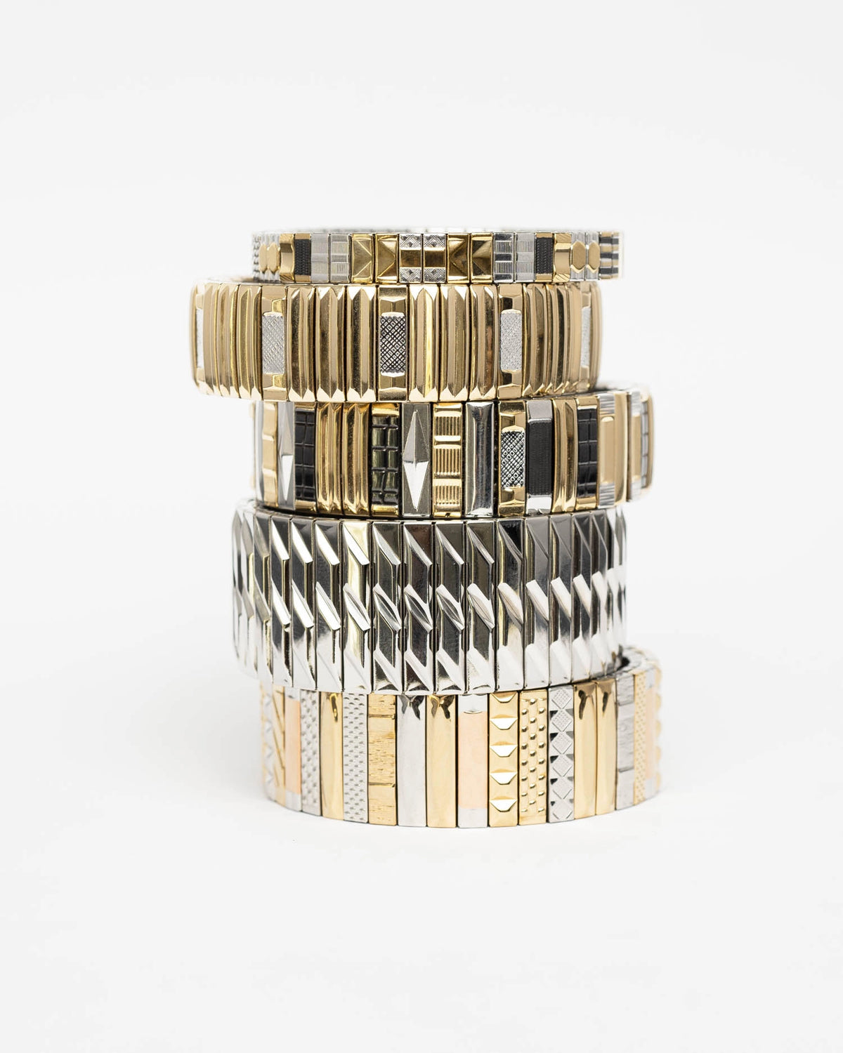 Bracelet SIG 14 Stripes Or & Argent