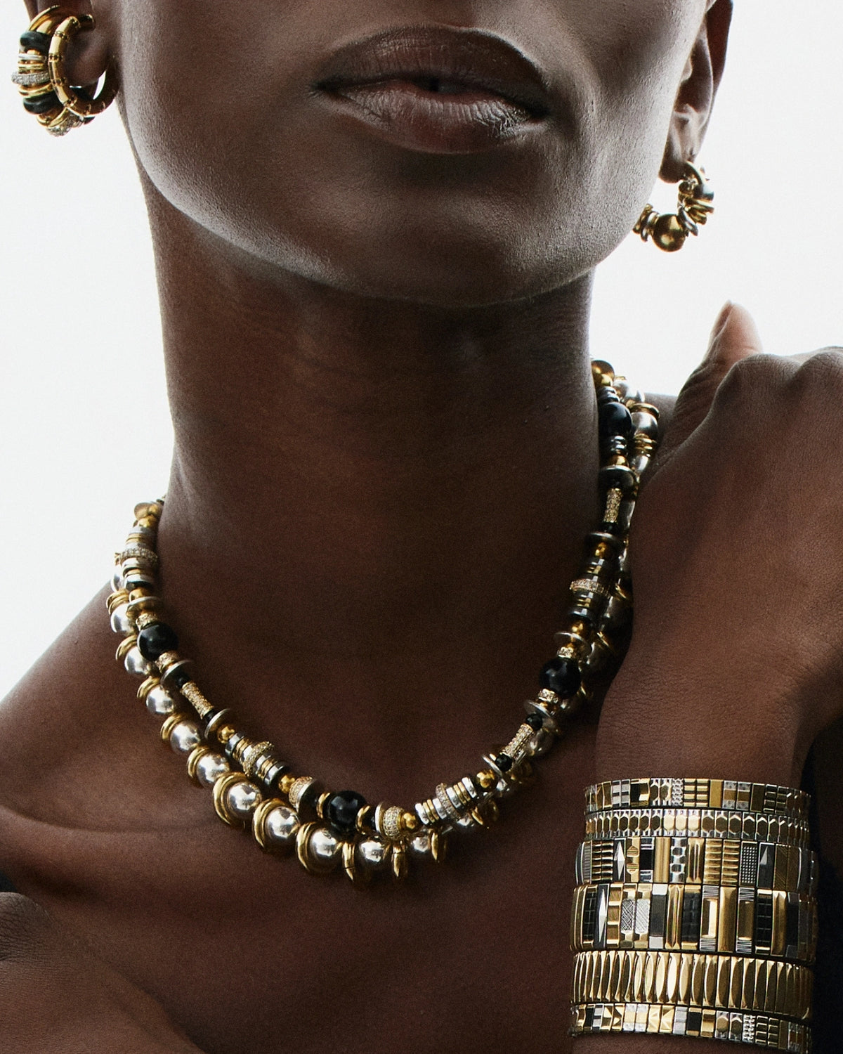 Collier New Nefertiti Black