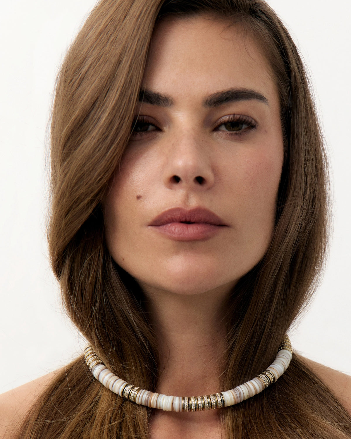Collar Sculpt Rondelle Crema