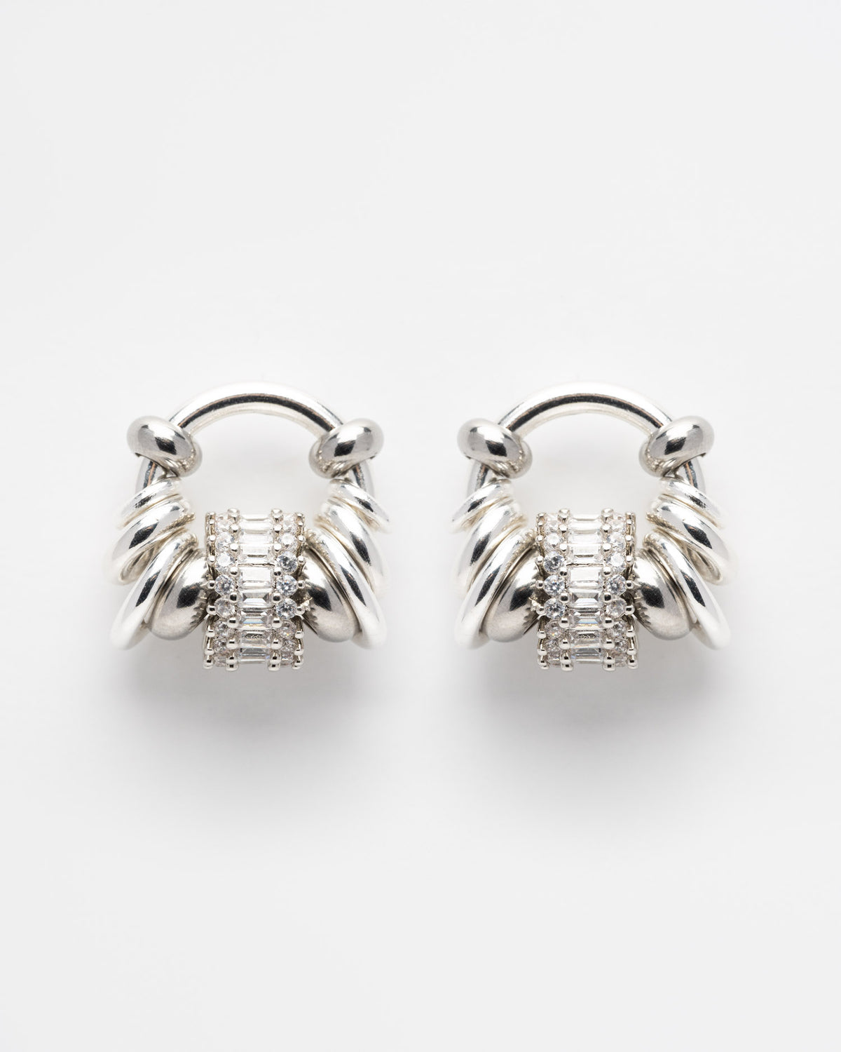 Boucles d'oreilles Chrome