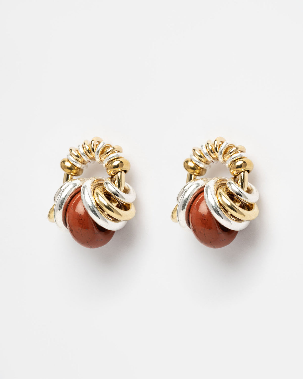 Boucles d'oreilles Donut Uni Ambre