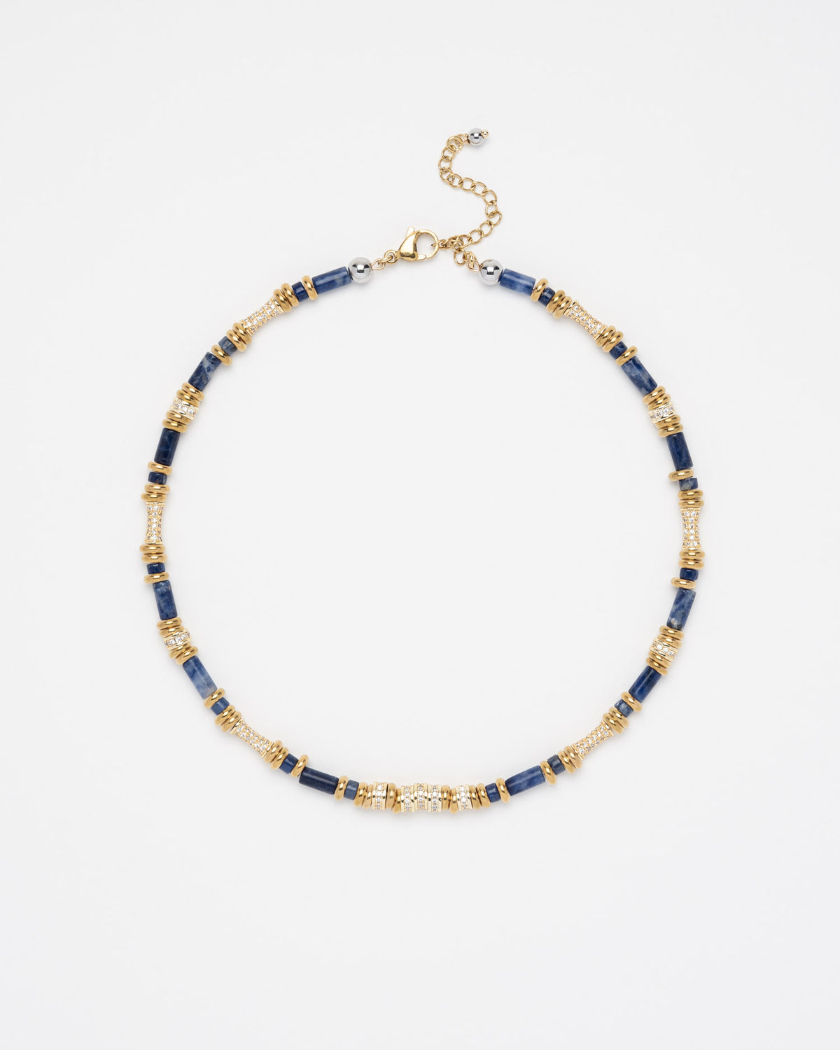 Collar Yara Shiny Azul