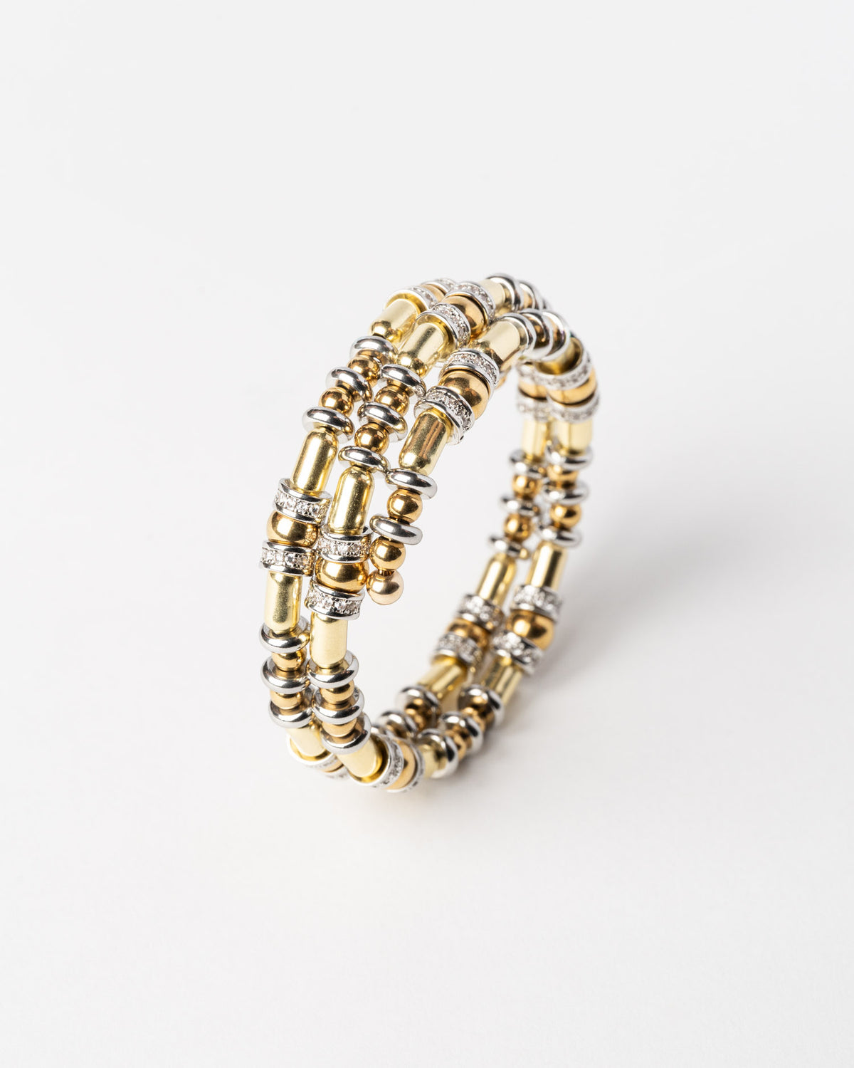 Bracelet Disc Or & Argent