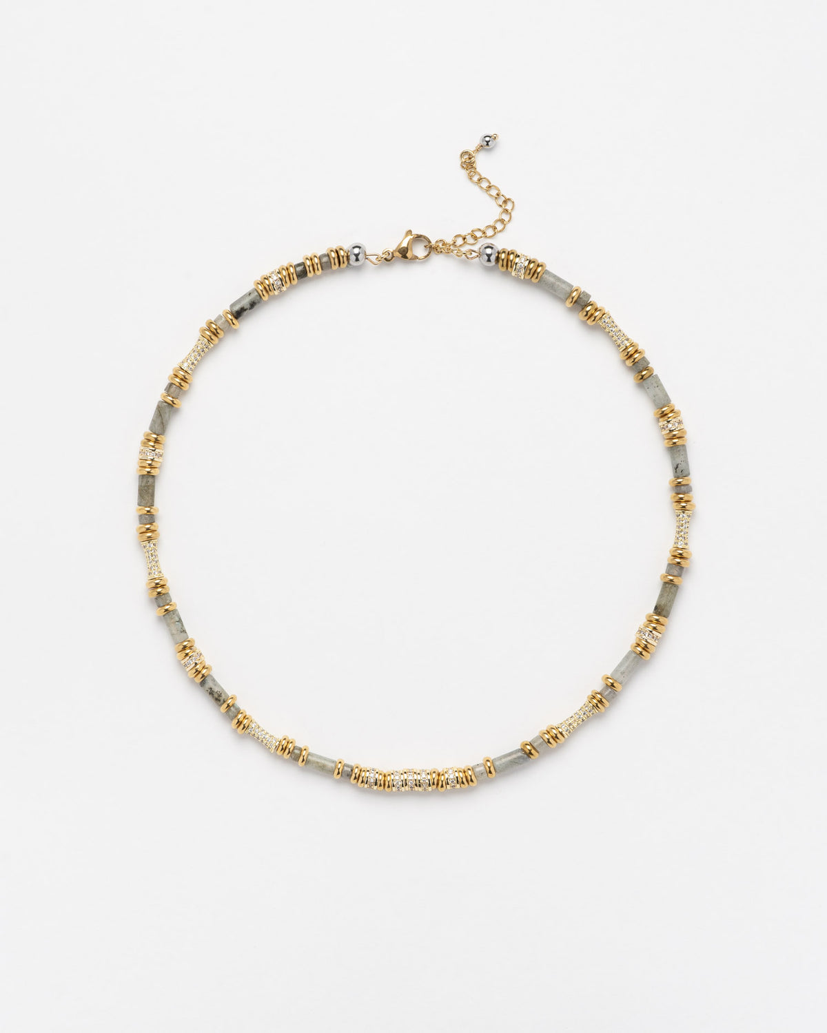 Collar Yara Shiny Gris