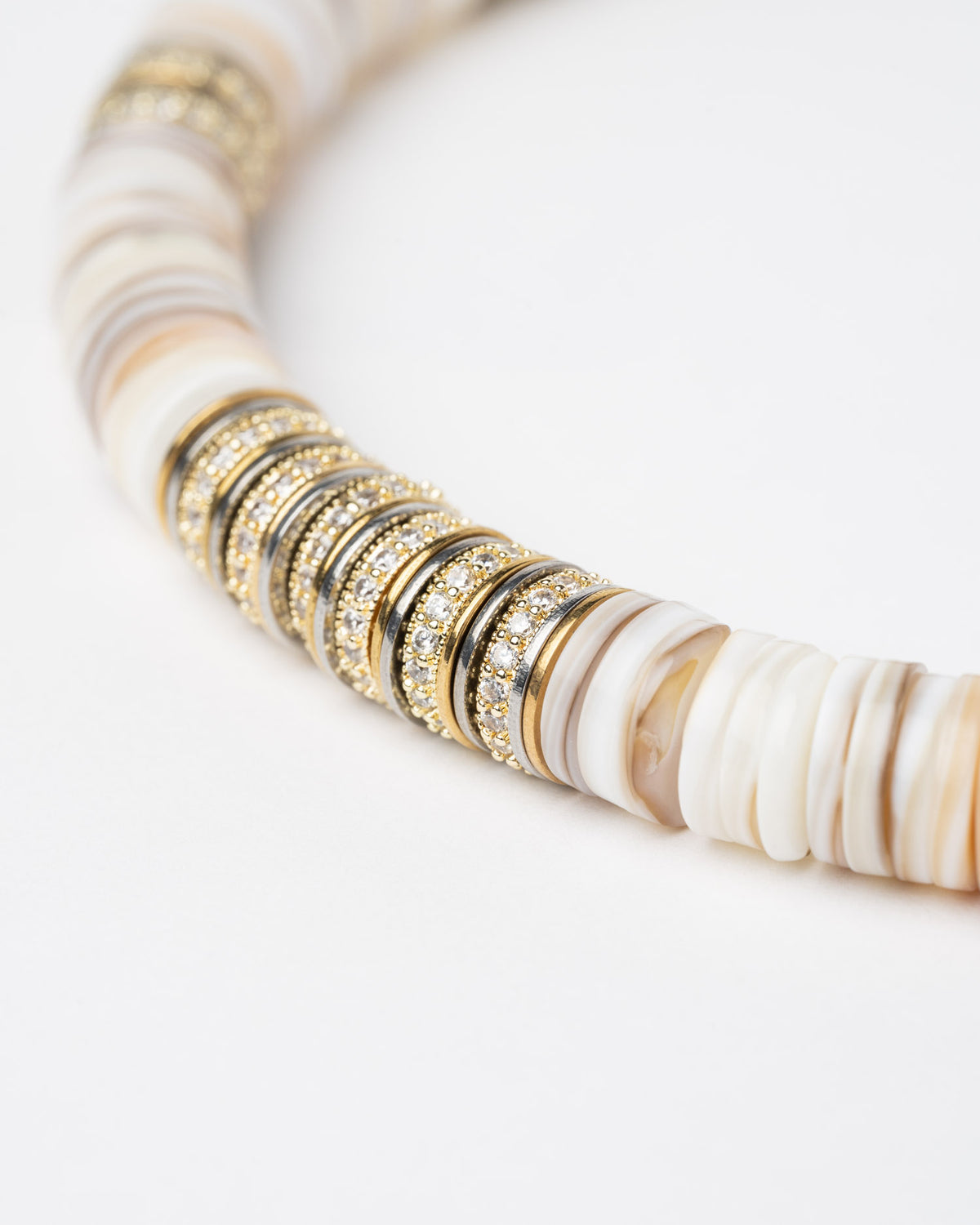 Collar Sculpt Rondelle Crema