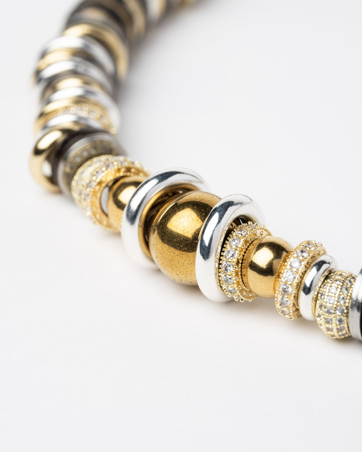 Black Twist Washer Necklace