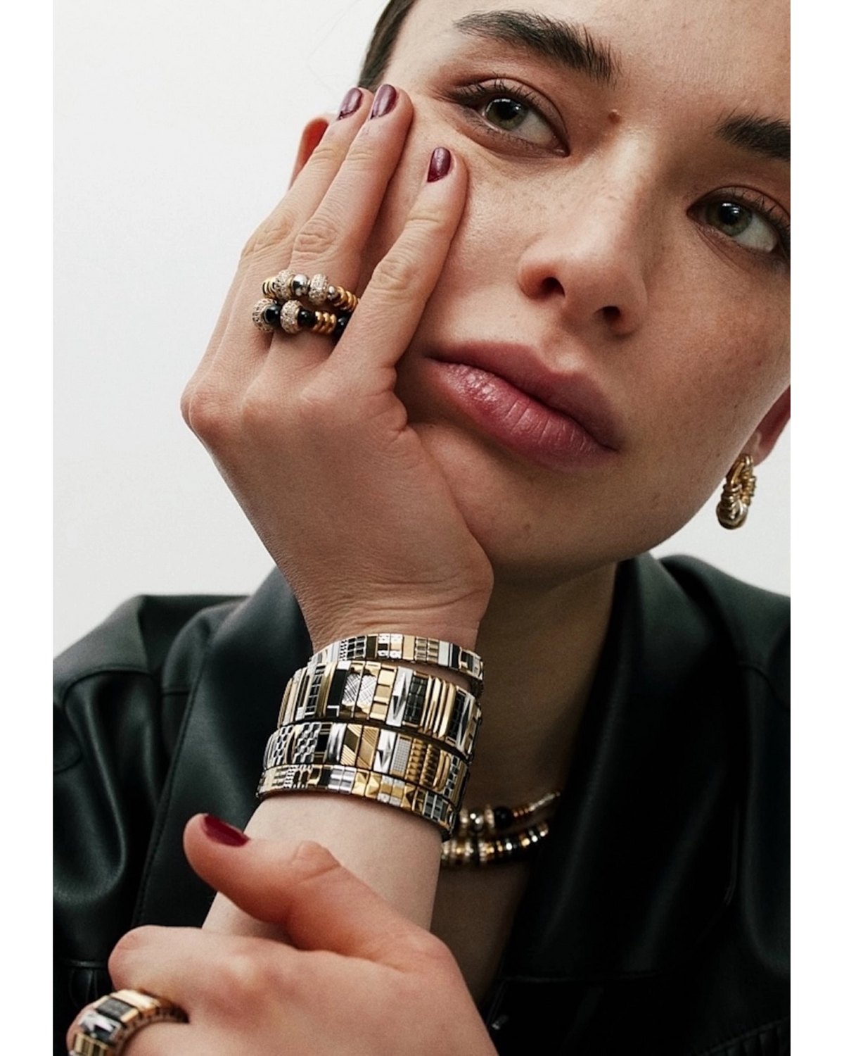 Double Gold Nefertiti Ring
